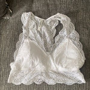 White bralette
